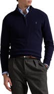 Polo Ralph Lauren Regular Fit Wool Quarter Zip Sweater