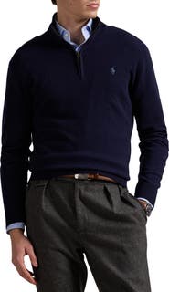 Polo Ralph Lauren Regular Fit Wool Quarter Zip Sweater