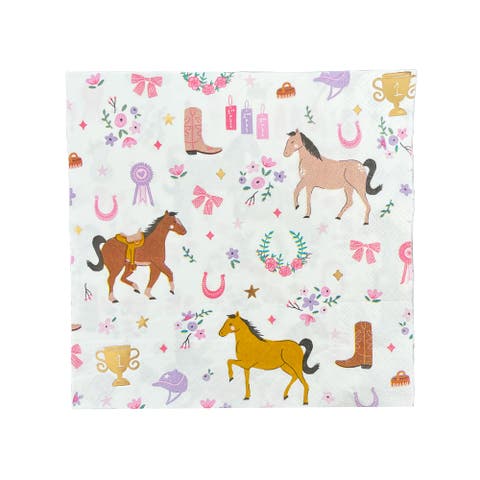 Pony Tales Pony Pattern Large Napkins