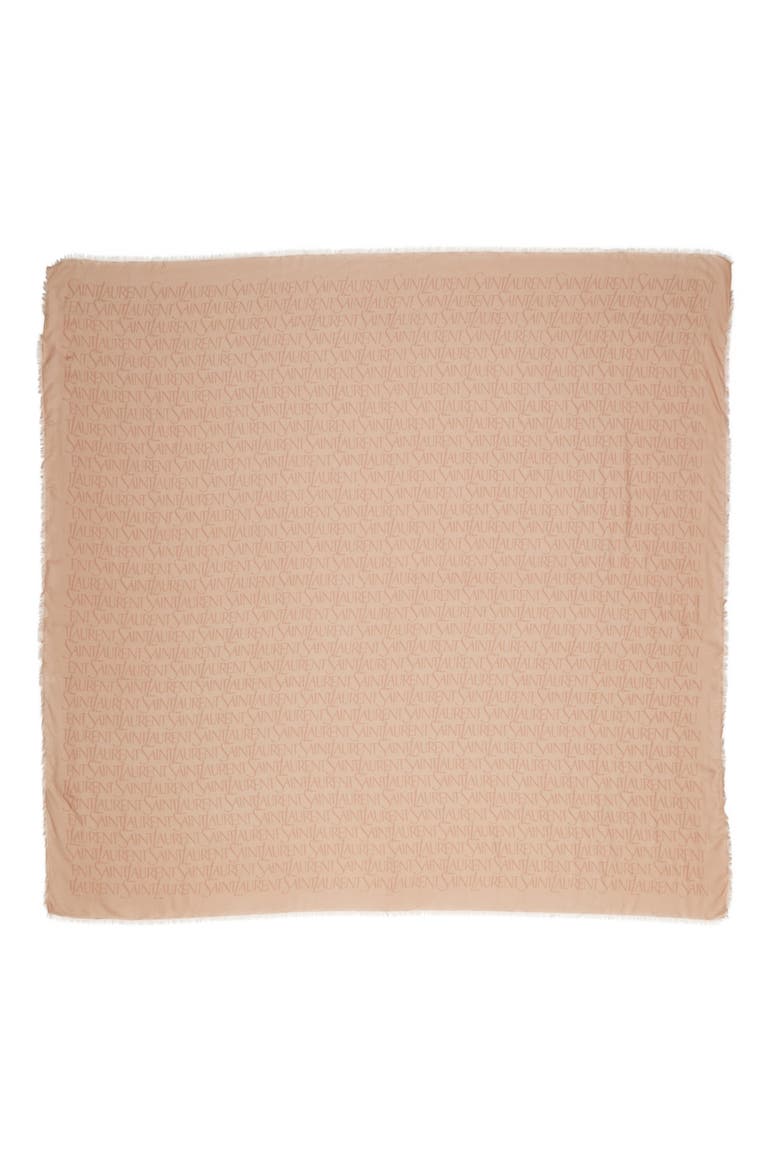 Grand Carre Modal & Cashmere Scarf, Main, color, BEIGE/ LIGHT BROWN