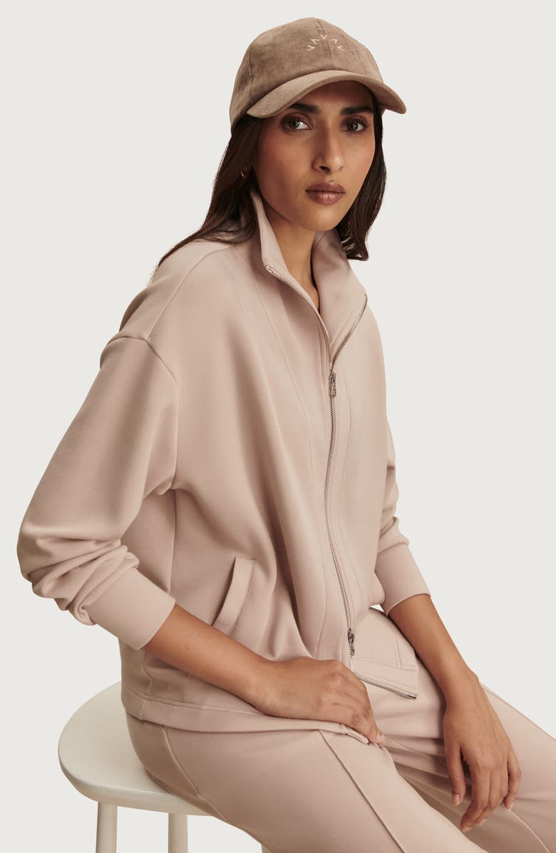 Varley Arlene Zip-Up Fleece Jacket, Alternate, color, Mushroom