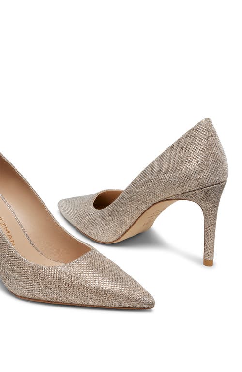 Stuart Weitzman Stuart Metallic Classic Pumps In Poudre