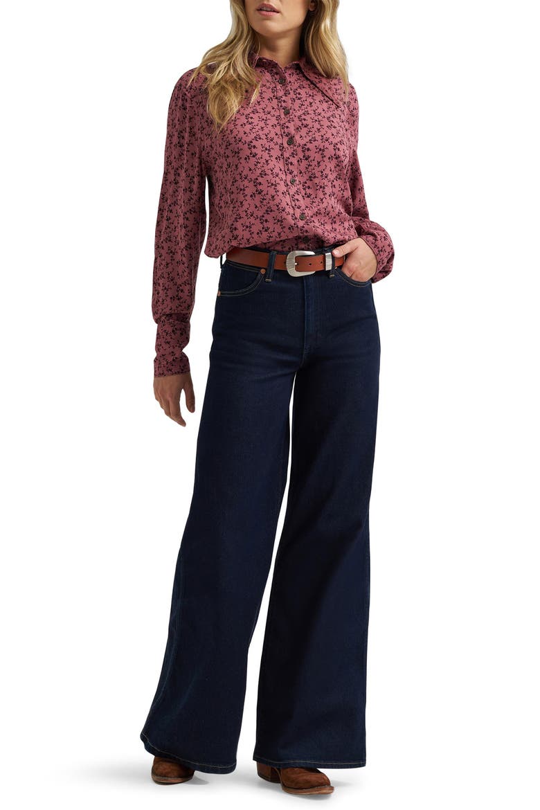 Tess Dramatic Collar Shirt, Alternate, color, PINK ROSE
