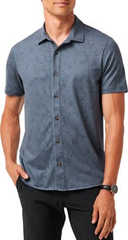 TravisMathew Featherweight Tides Short Sleeve Button-Up Shirt