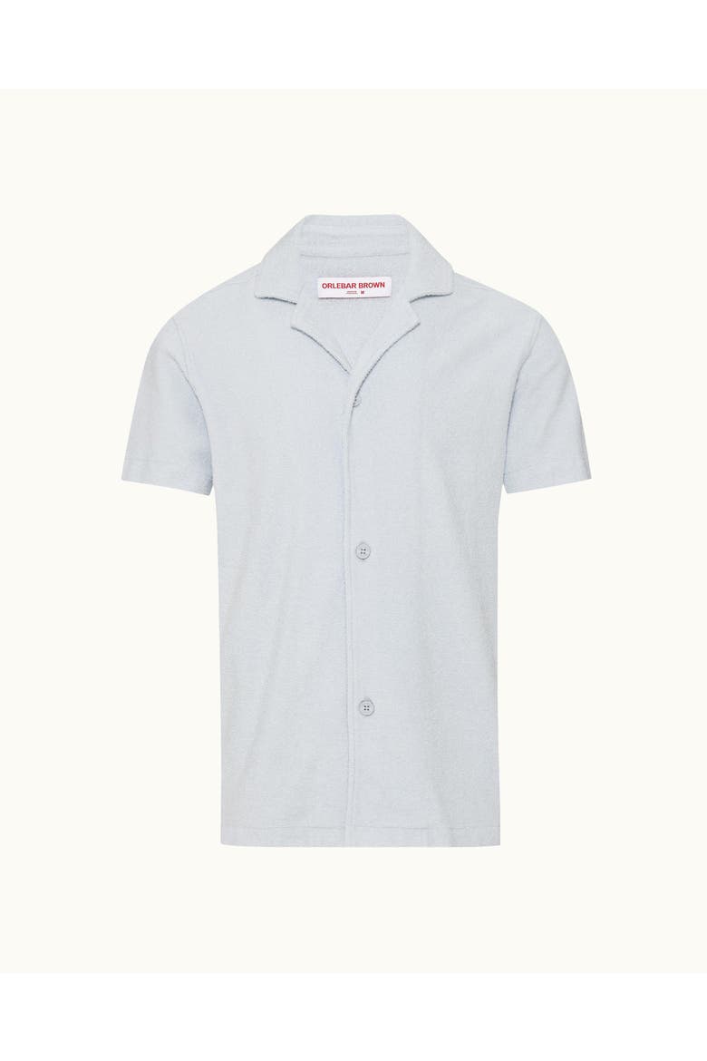 Howell Towelling Relaxed-Fit Shirt, Alternate, color, LIGHT SKY POOL