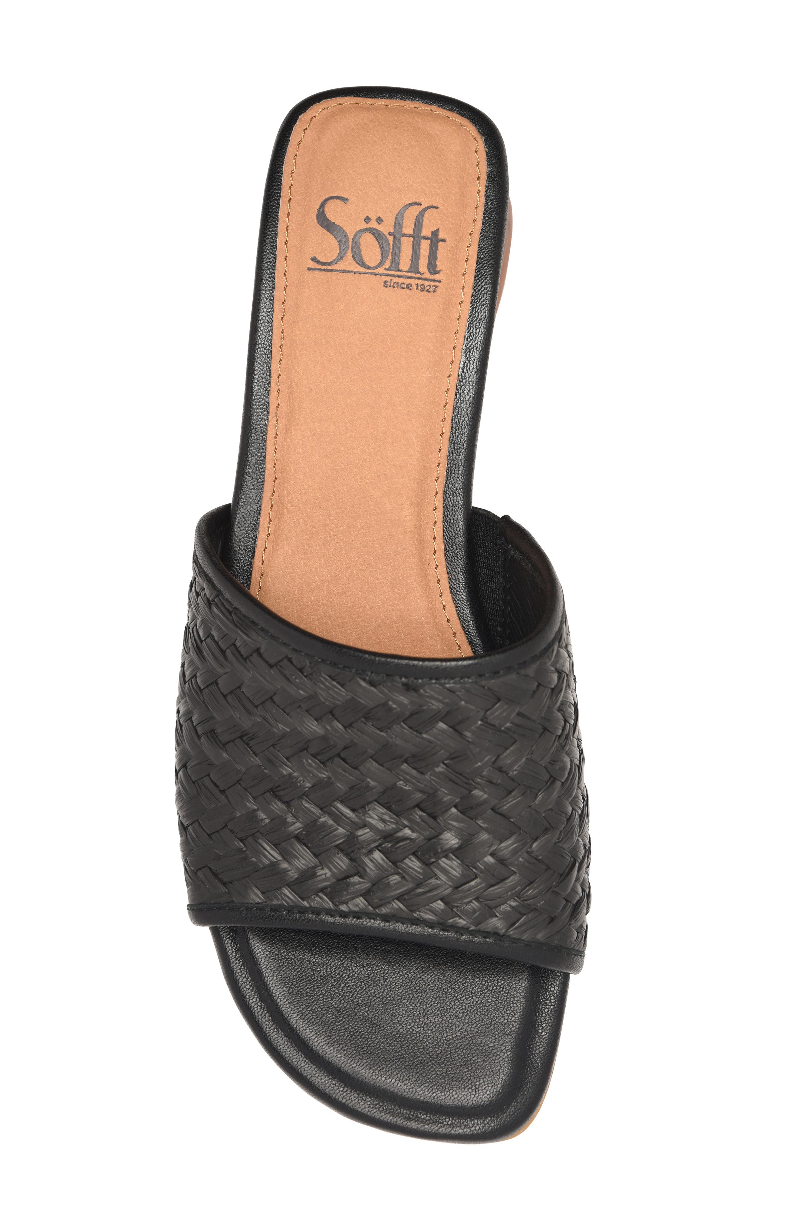 Söfft Sahara Slide Sandal, Alternate, color, Black