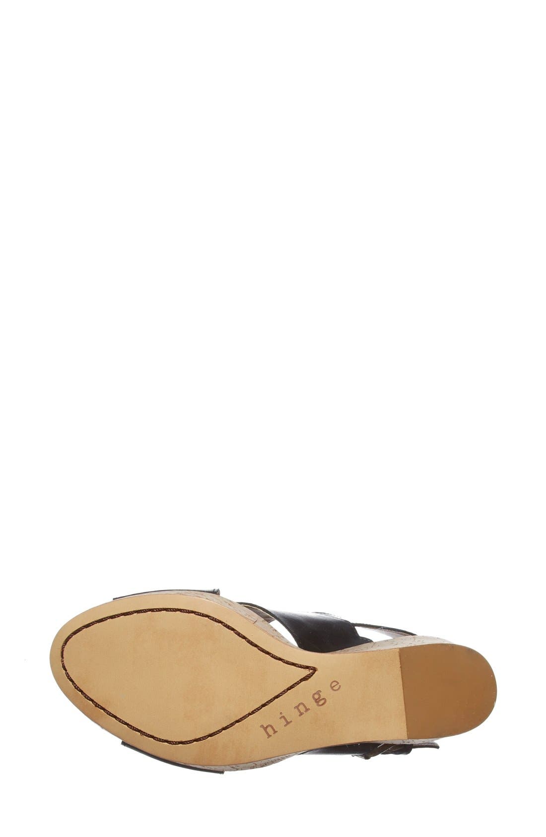 Hinge 'Hannah' Wedge Sandal, Alternate, color, 