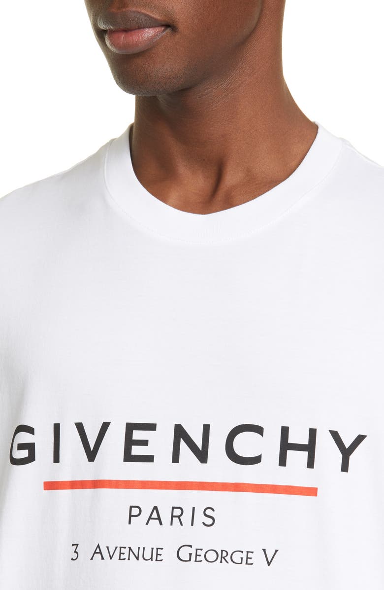 Givenchy Oversize Logo Graphic Tee, Alternate, color, 