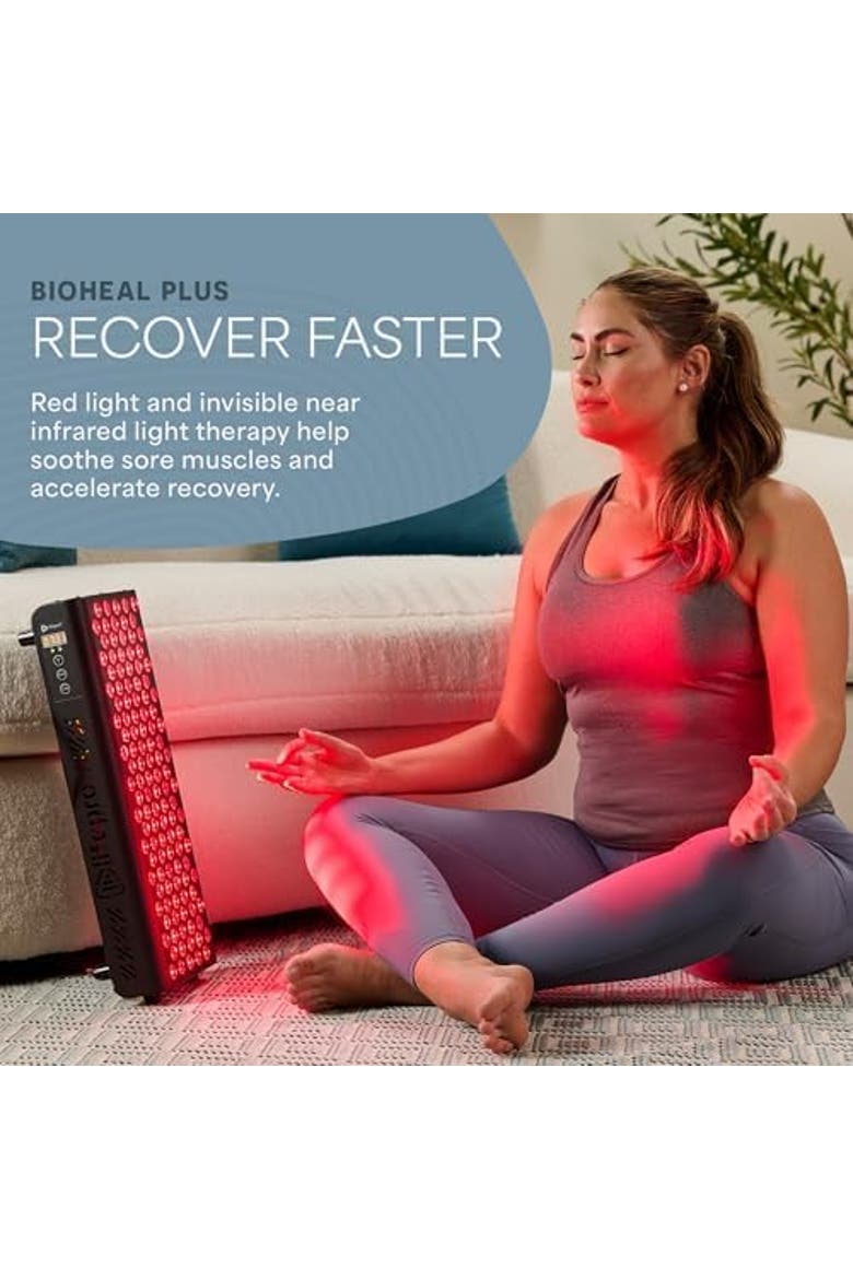 Red Light Therapy Panel 660nm & 850nm Near Infrared Full Body Therapy, Alternate, color, Black
