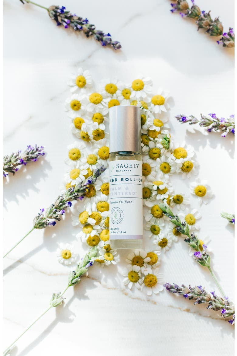 Calm & Centered CBD Roll-On Essential Oil Blend, Alternate, color, NO COLOR