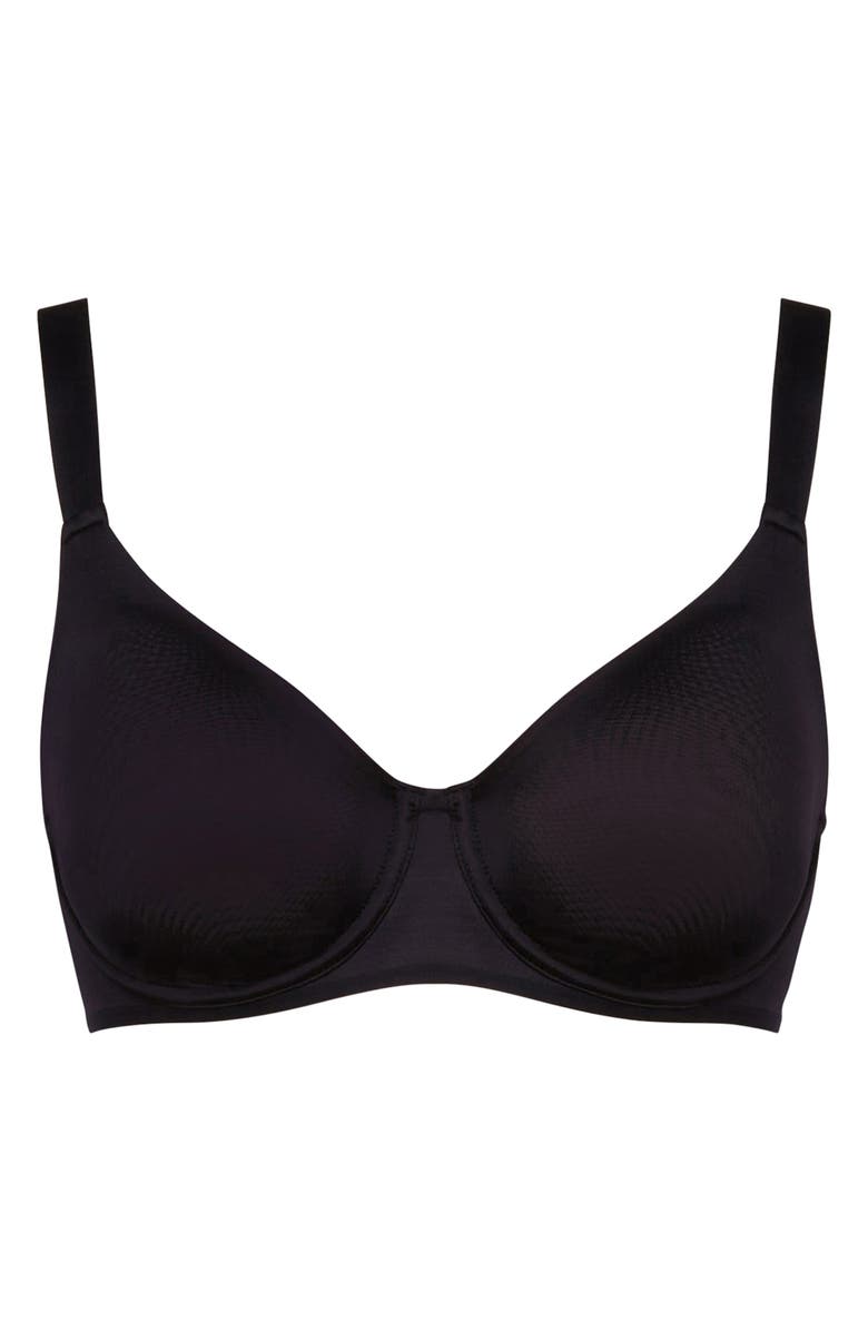 Wolford Sheer Touch Underwire T-Shirt Bra, Alternate, color, Black