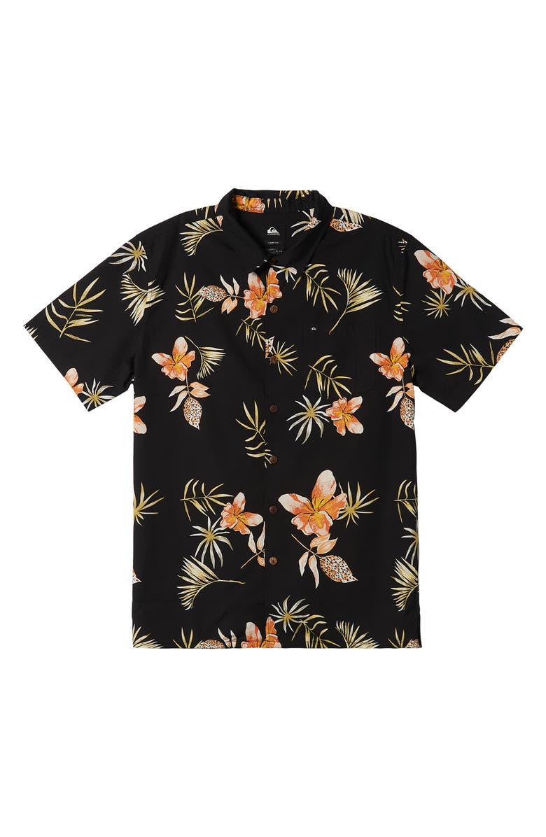 Quiksilver Tropical Floral Camp Shirt, Alternate, color, 
