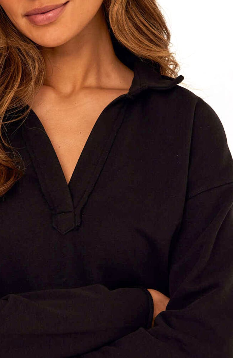 Threads 4 Thought Lucetta Cotton Blend Knit Top, Alternate, color, Black