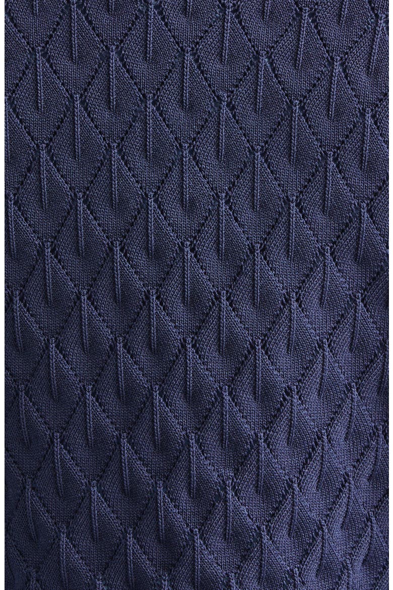 Diamond Pointelle Bolero, Alternate, color, NAVY