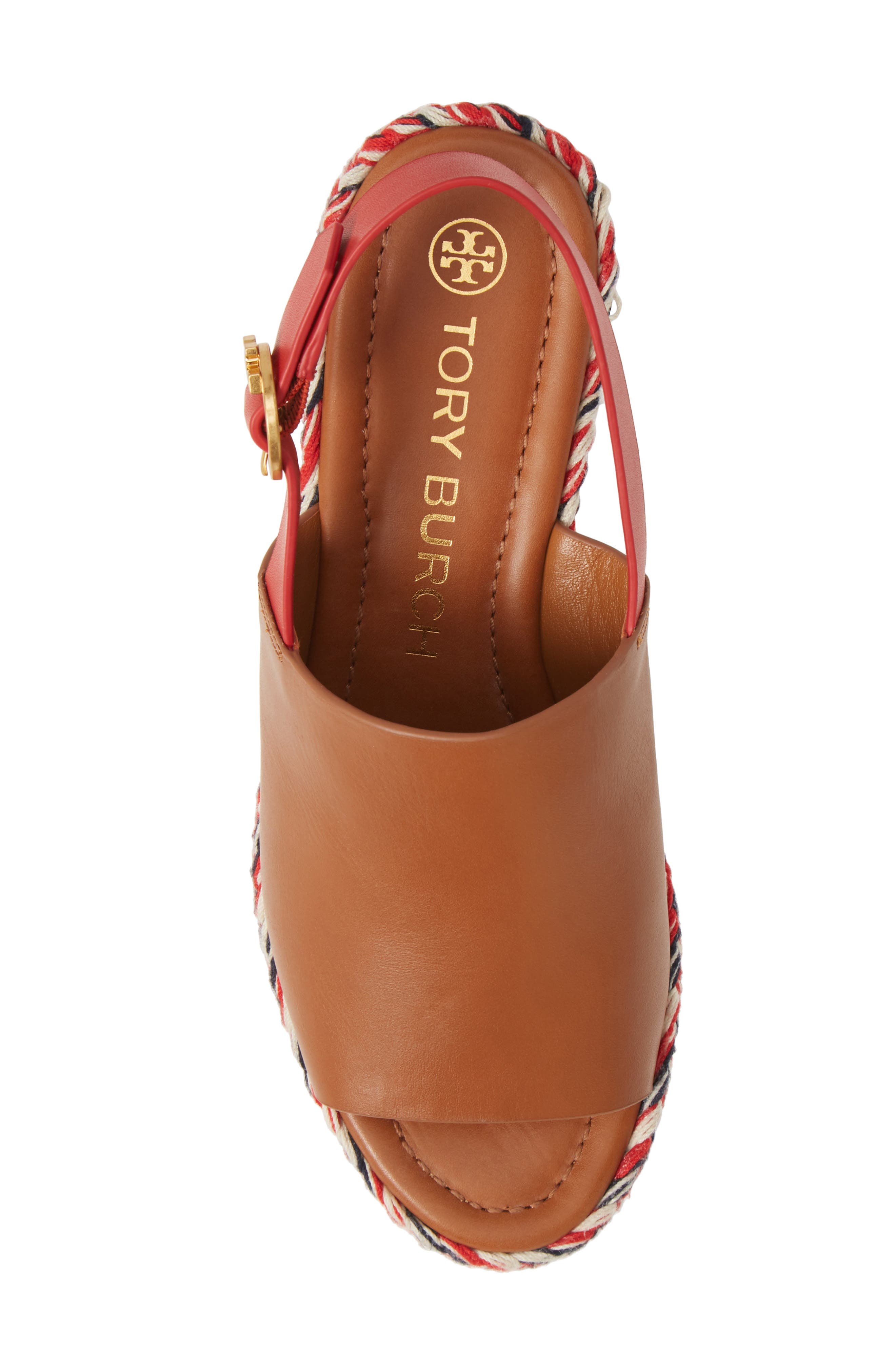 Tory Burch Miranda Espadrille Platform Wedge Sandal, Alternate, color, 