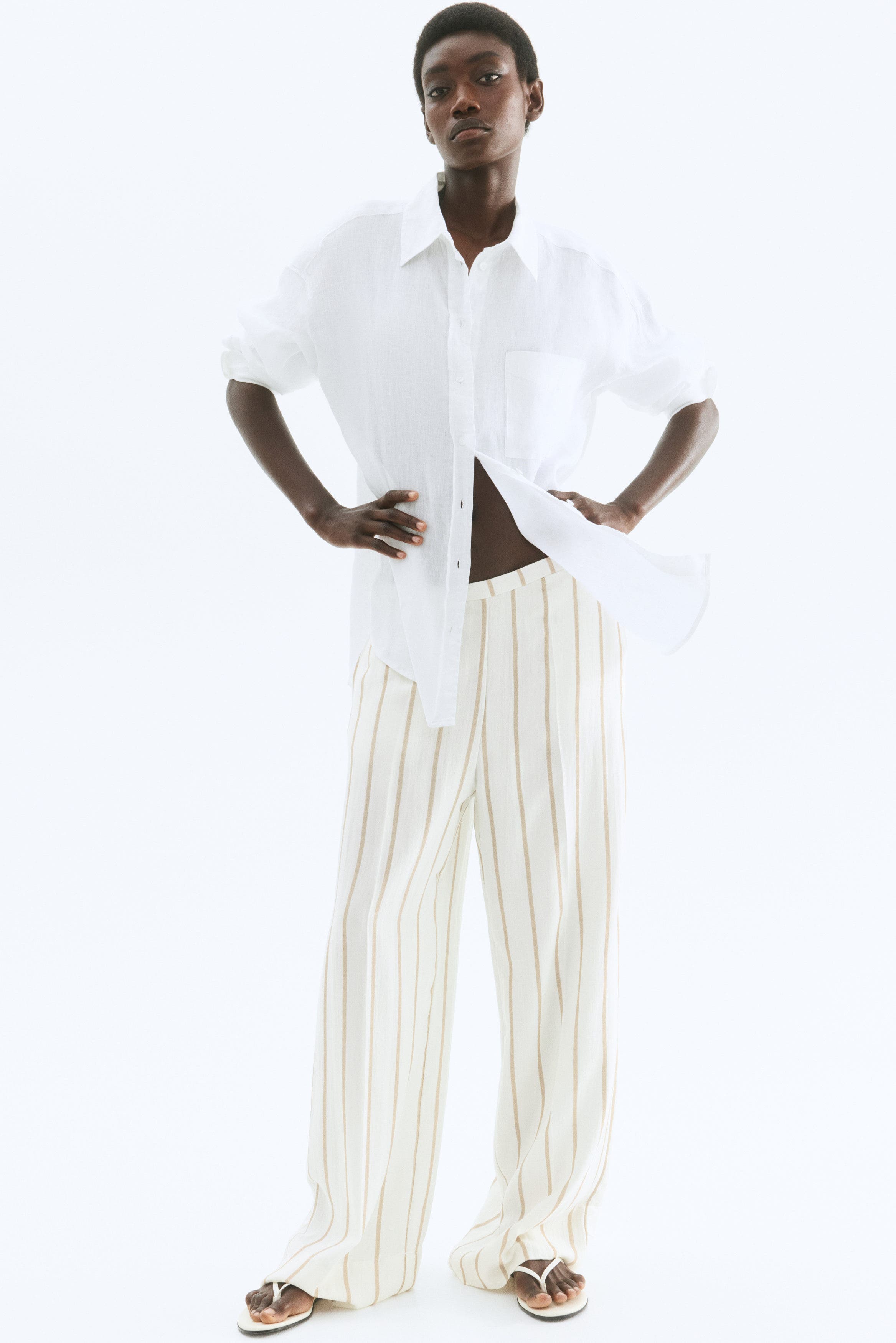 Wide Twill Trousers - image 2