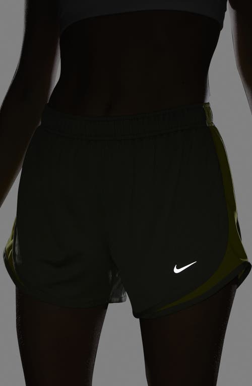 Nike Dri-fit Tempo Ribbed Running Shorts In Green
