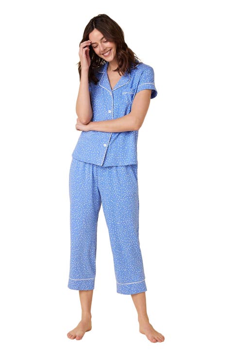 Pima Knit Holiday Capri Set
