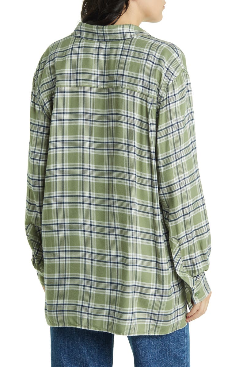 Treasure & Bond Plaid Long Sleeve Button-Up Shirt, Alternate, color,