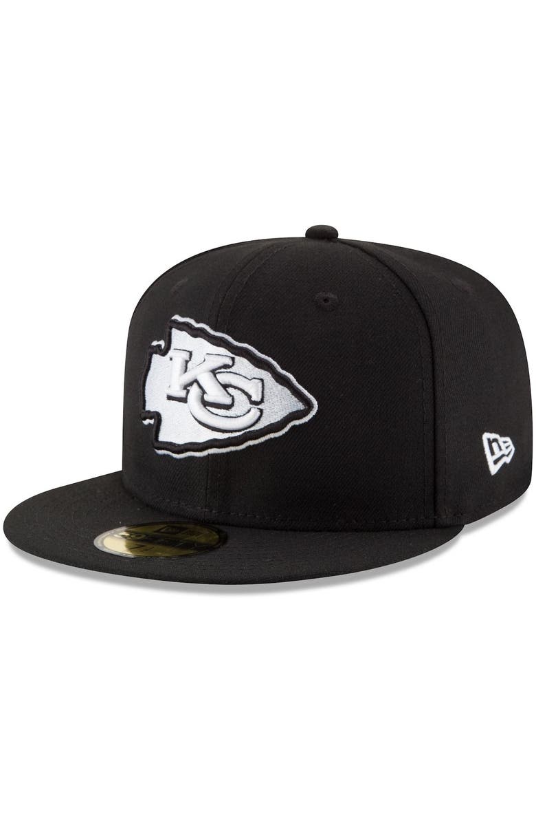 New Era Men's New Era Black Kansas City Chiefs B-Dub 59FIFTY Fitted Hat, Main, color,