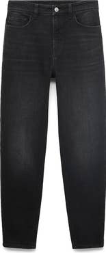 MANGO High Waist Ankle Mom Jeans