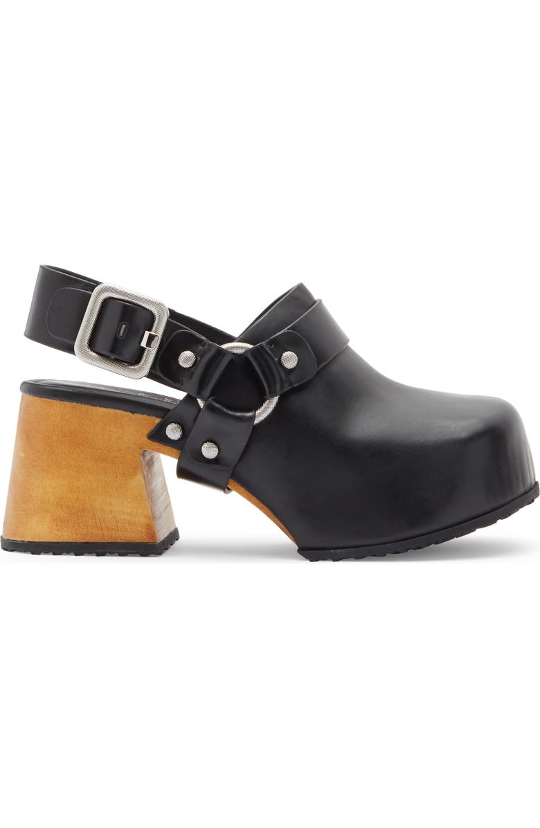 rag & bone Farrah Harness Clog, Alternate, color, Black