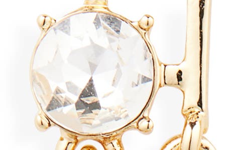 Nordstrom Rack Cz Linear Drop Earrings In Gold