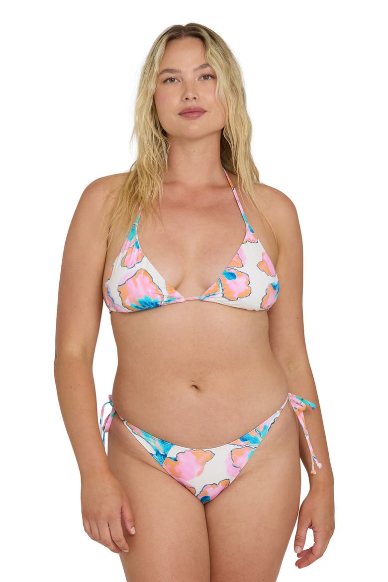Sweet Escape Dippi Hike Side Tie Bikini Bottoms, Alternate, color, SALT CRYSTAL