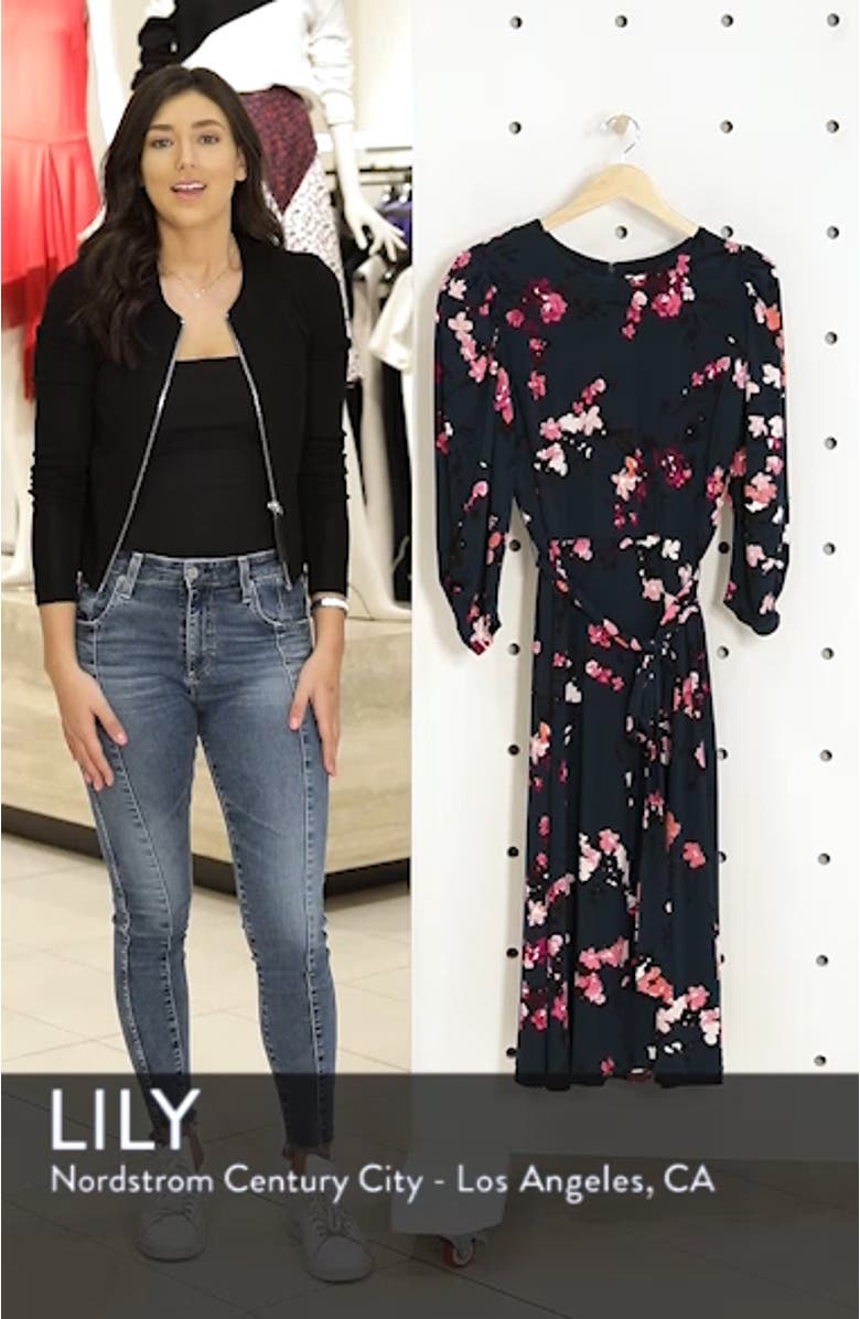 Floral Print Midi Dress, sales video thumbnail