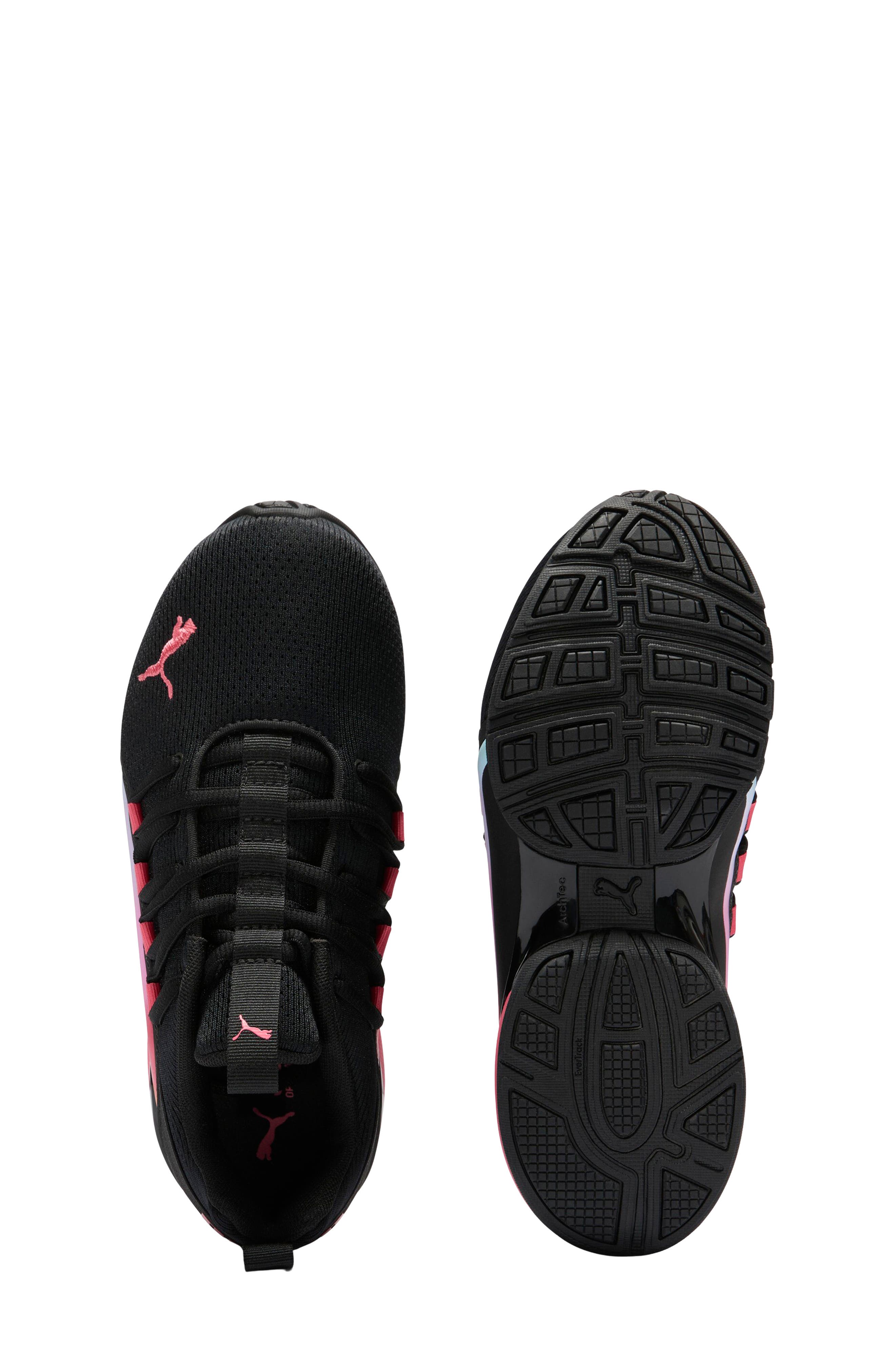 PUMA Kids' Axelion Mesh Fade Sneaker, Alternate, color, Puma Black/ Loveable