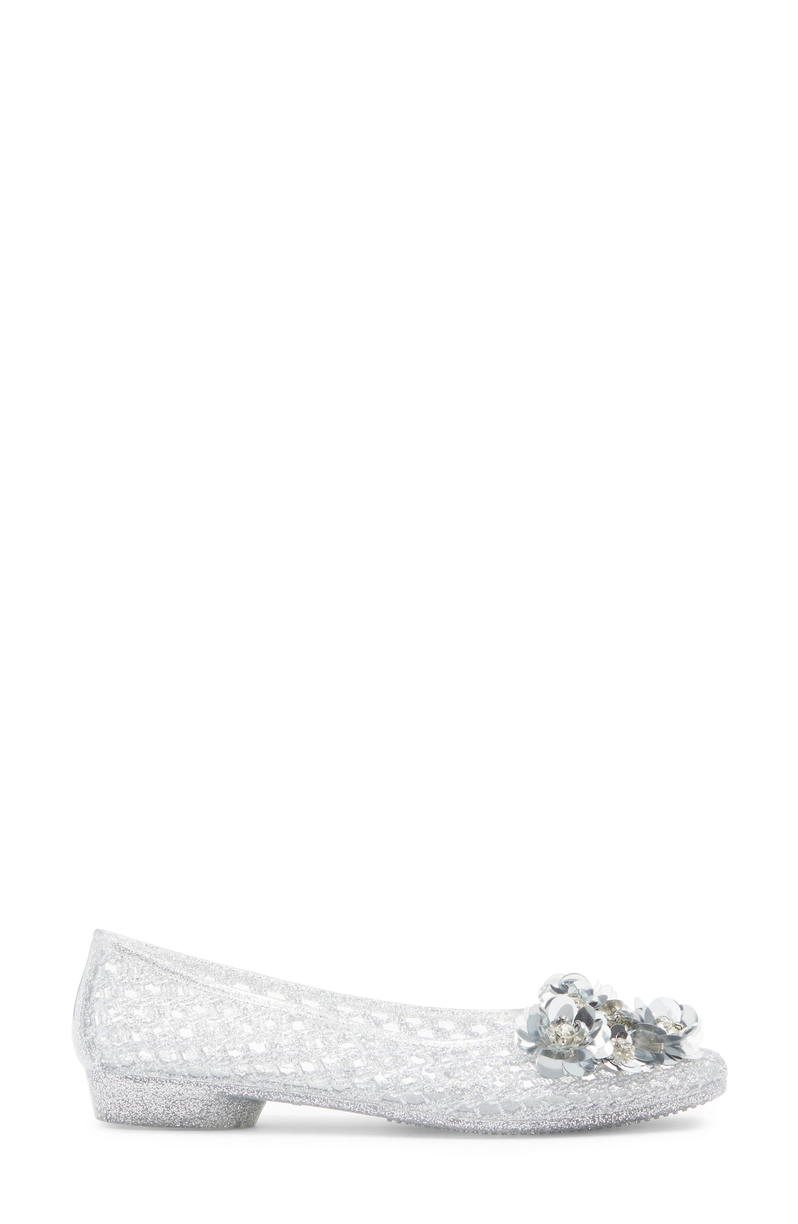 Jeffrey Campbell Kaiz Jelly Flat, Alternate, color, Silver Glitter Silver