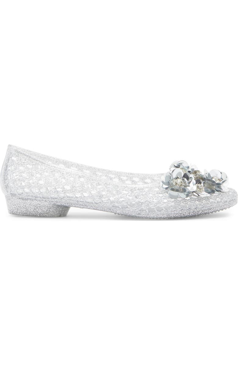 Jeffrey Campbell Kaiz Jelly Flat, Alternate, color, Silver Glitter Silver