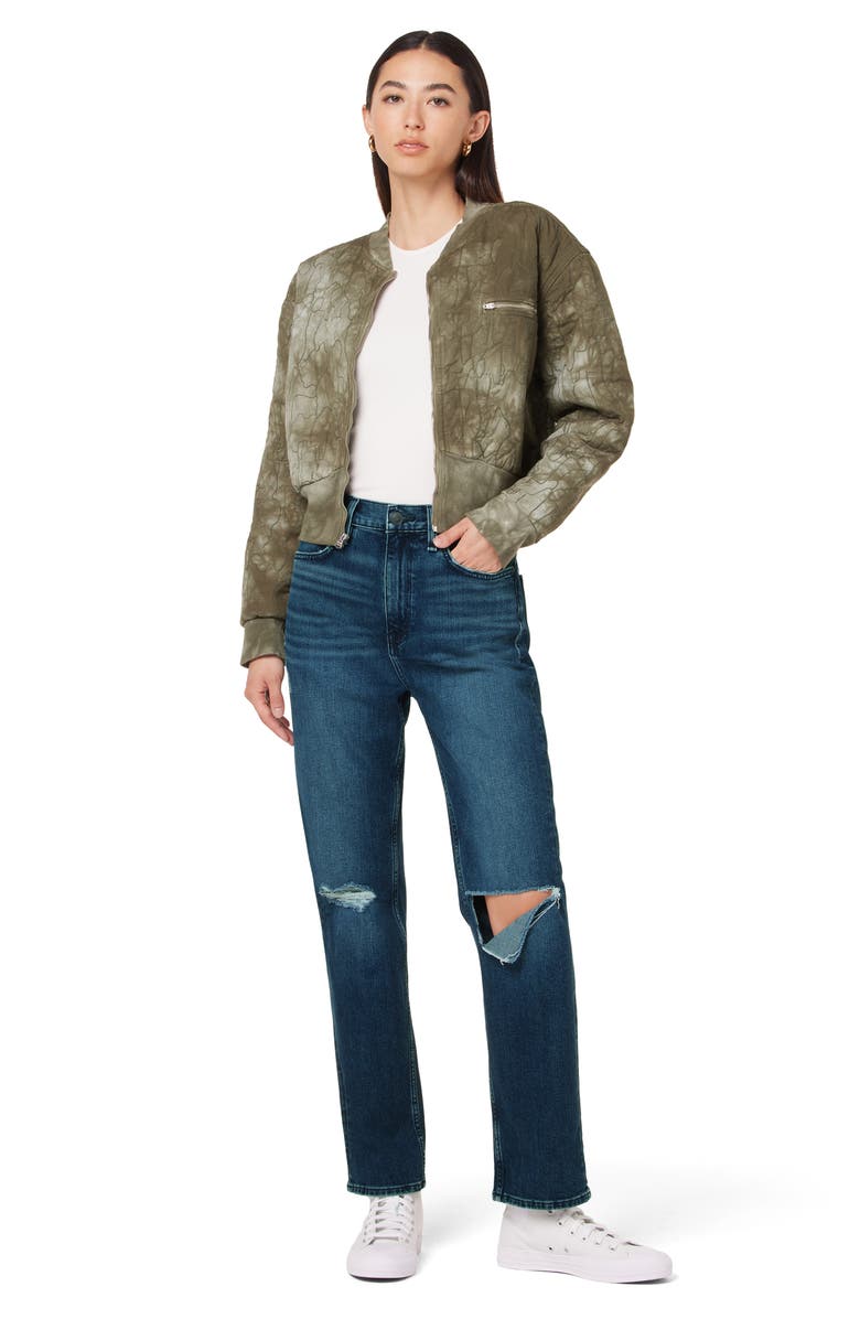 Hudson Jeans Jade Ripped High Waist Loose Straight Leg Jeans, Alternate, color, Seascape