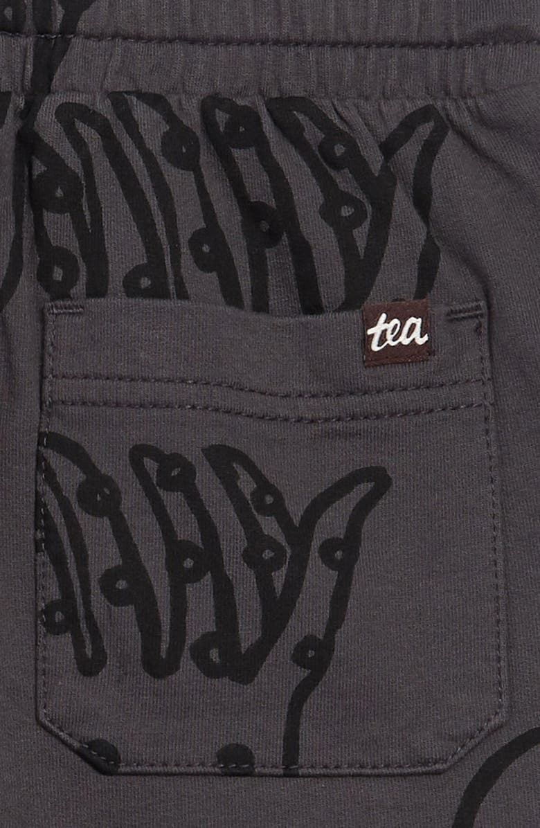 Tea Collection Printed Knit Gym Shorts, Alternate, color,