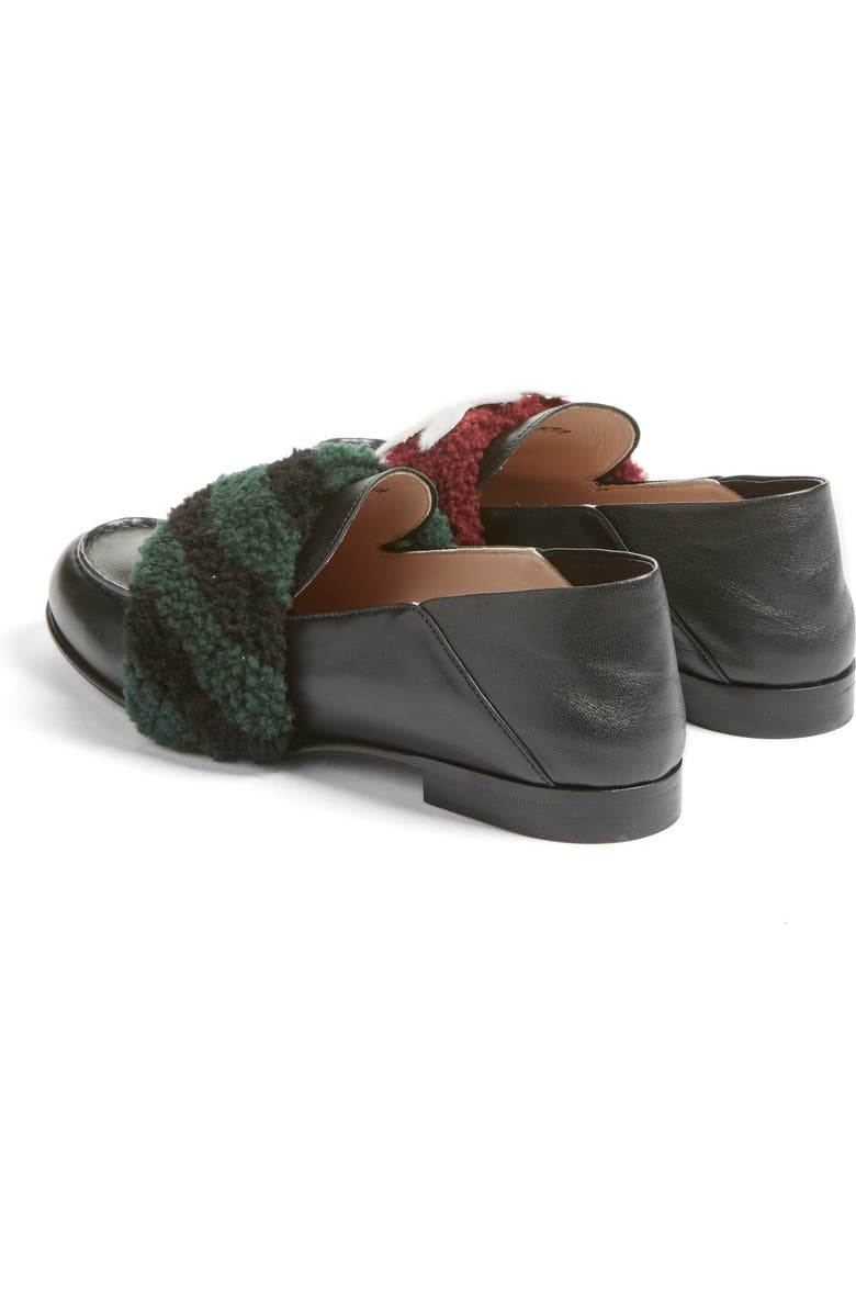 Fendi Genuine Shearling Slip-On Loafer, Alternate, color,