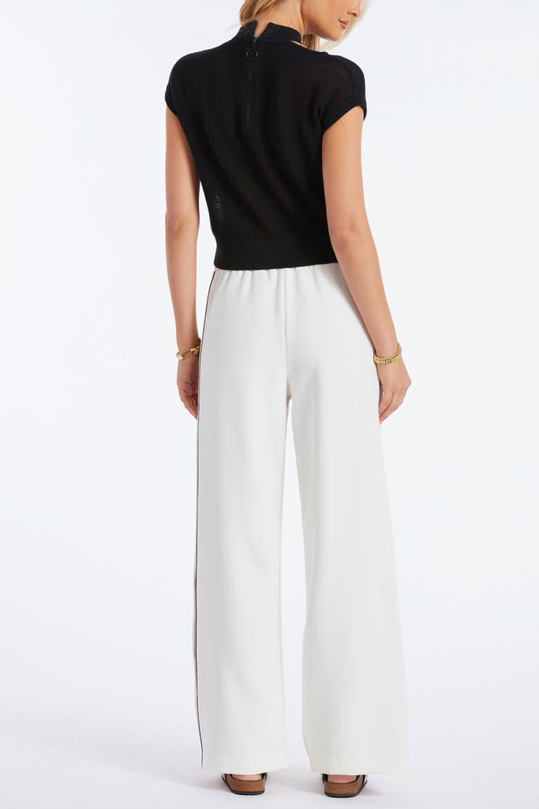 Alexis Cut Out Sweater, Alternate, color, Black