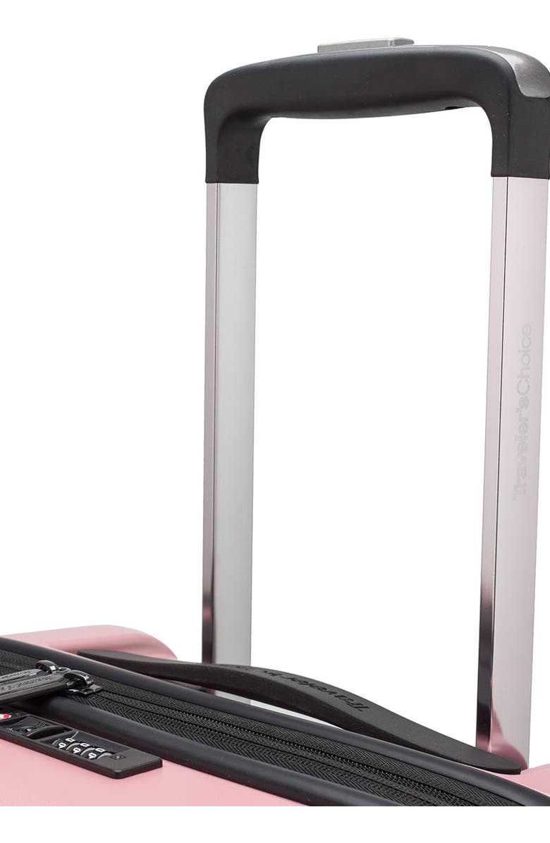 TRAVELERS CHOICE Traveler's Choice Millennial 21" Hardside Carry-On Spinner Luggage, Alternate, color,