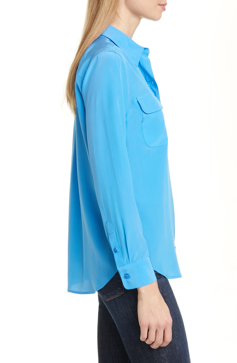 Equipment Slim Signature Silk Shirt, Alternate, color, 