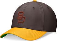 Nike Men's Nike Brown/Gold San Diego Padres Cooperstown Collection Rewind Swooshflex Performance Hat