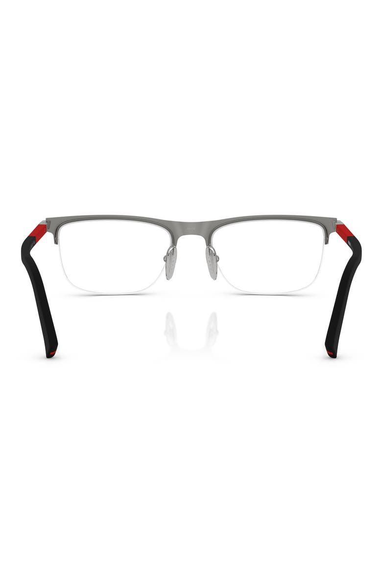 55mm Pillow Optical Glasses, Alternate, color, MATTE GREY
