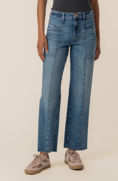 Avery High Waist Straight Leg Jeans