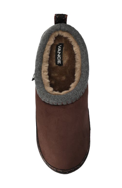 Vance Co. Vance Co Weller Faux Fur Lined Slipper In Brown
