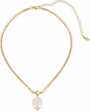 Ettika Cultured Baroque Pearl Pendant Necklace