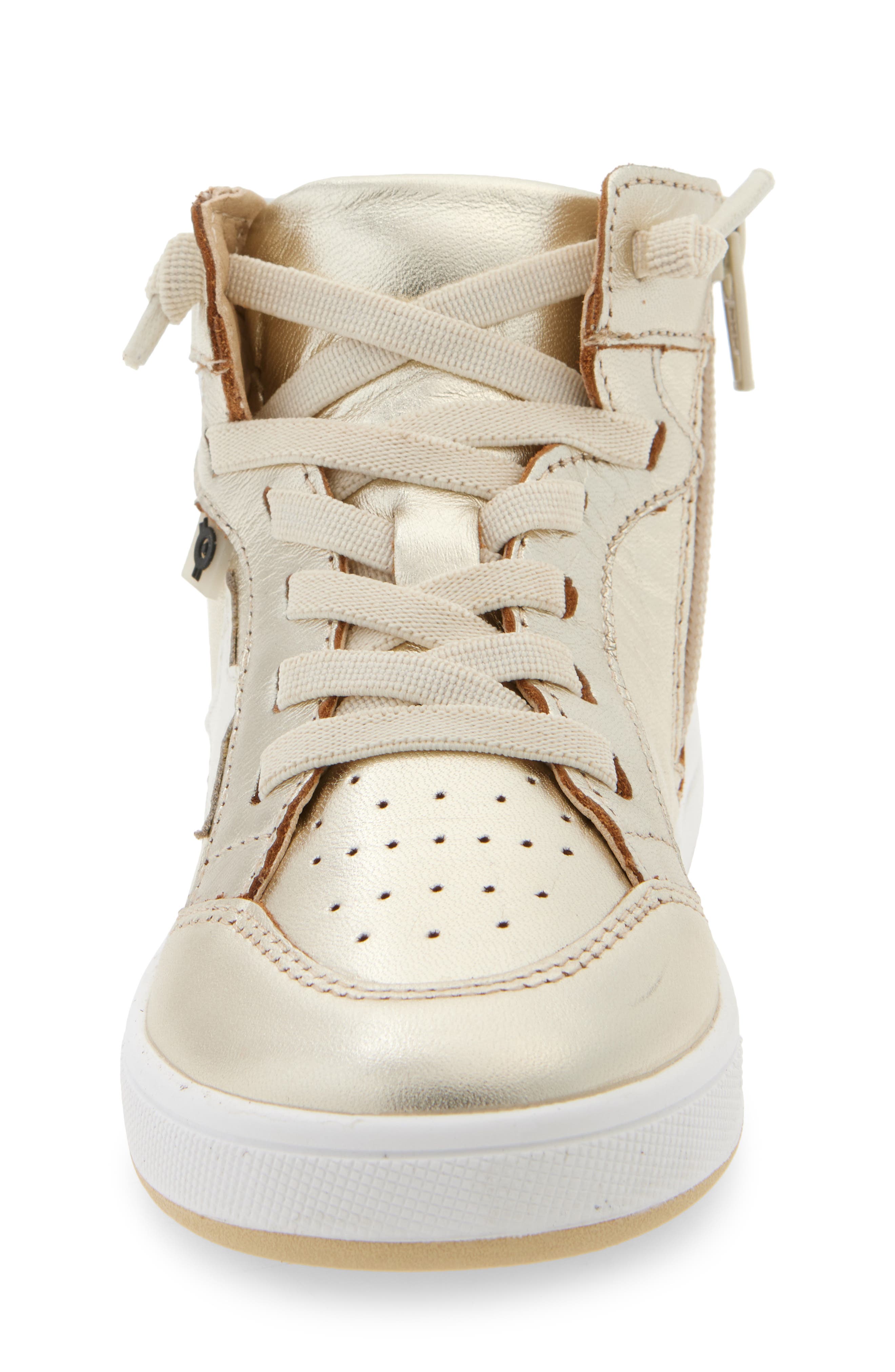 Kids' Starling Metallic High Top Sneaker, Alternate, color, GOLD / SILVER / NACARDO BLANCO