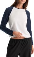 Good American Long Sleeve Raglan T-shirt