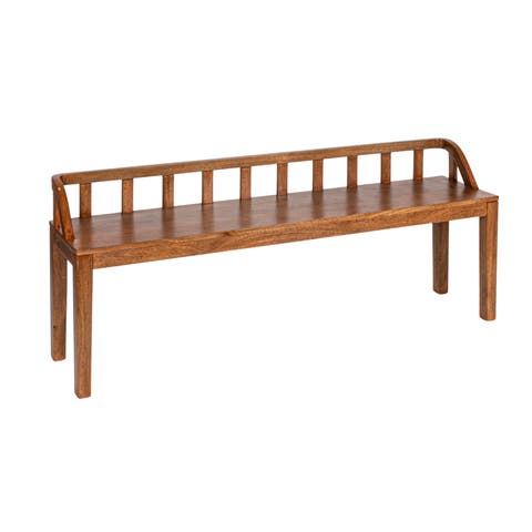 Slatted Back Bench