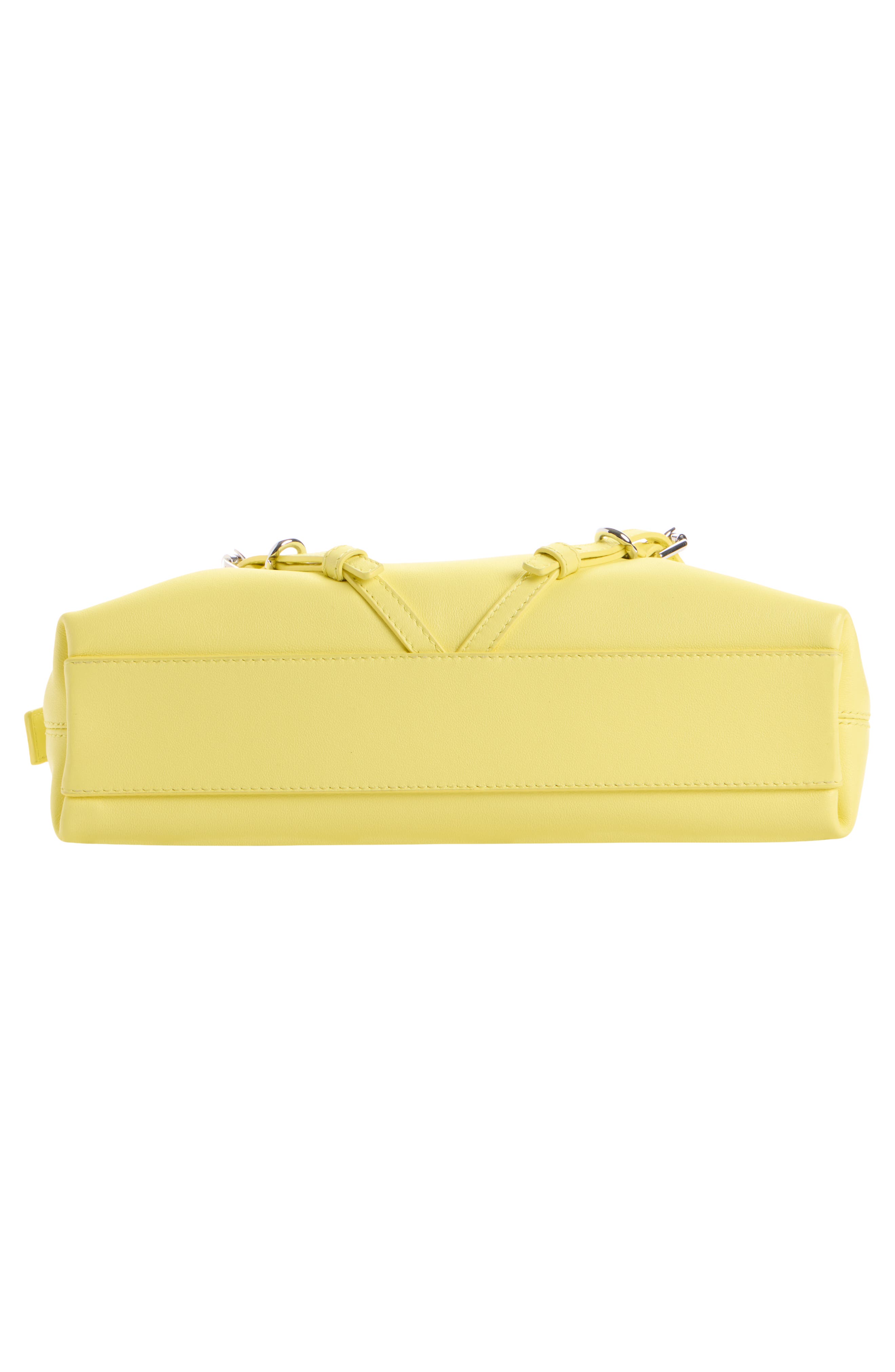 Givenchy Nano Voyou Leather Shoulder Bag, Alternate, color, 725-Acid Yellow