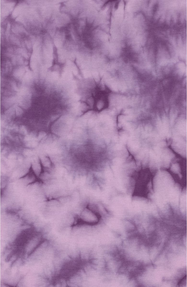 Leveret Kids Two-Piece Tie Dye Cotton Matching Family Pajamas, Alternate, color, Tie Dye Purple Mix