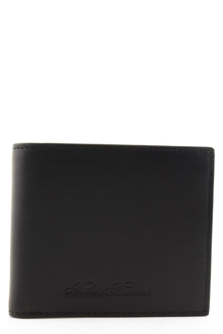 Rochdale Leather Bifold Wallet, Main, color, JET BLACK