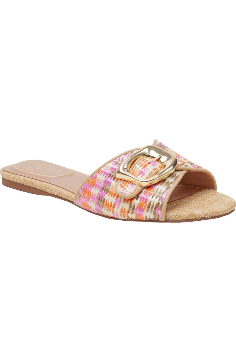 Linea Paolo Leighton Slide Sandal, Main, color, Coral Multi